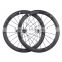 China suppliers OEM 700C carbon clincher tubeless ready 25mm width road rims road bike wheels