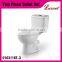 Economic Porcelain siphonic wall mounted 1 piece Toilet white color.