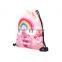 3D Printing Backpack Drawstring Bag Rainbow Roses Princess Salamanders Printing Backpacks Full Print With Travel Bags
