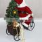 XM-MX096 20 inch santa claus riding tricycle for christmas decoration
