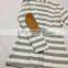 2015 OEM manufacturer cotton cardigan Stripe Elbow-Patch Open Cardigan