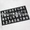 Factory Direct Sale OEM Plastic Letter Stencil Ruler in Stock