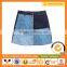 Best Buy Ladies A-Line Denim Mini Short Skirt With Color Block New Model Girl Dress For Women