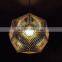 Gold Etch Web Pendant Lights with Stainless steel Material for Projects