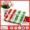 2015 hot sale cheap stripe cotton kitchen towels small and contrast color hand towels