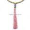 Original Natural Petrification Beads Chian Jade Beads Long Tassels Necklace