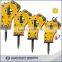 yantai jisan hydraulic road breaker, rock breaker, quartering hammer with 165mm chisel