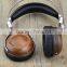 Wired Headphones Without Mic Innovation Fone de Ouvido para DJ Wooden