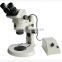 China Factory Directory Ce certificate Trinocular Stereo Microscope With Top & Bottom Lights