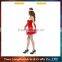 China supply red sexy women costume Christmas dance costume