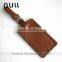 Unisex exquisite vintage genuine leather luggage tag