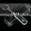 Wholesale corporate gift set Crystal block promotional engraved key ring/high quality keychains engraved own logo
