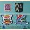 Irregular shape Customize emboridery garment patches with iron-on backing