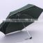 wholesale 5 fold aluminiium superlight frame pocket umbrella pongee mono umbrella with piping boarder