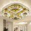 Hot Selling 60W LED Ceiling Lamp Stainless Steel K9 Crystal Decoration Ceiling Lamp