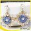 instock enamel beads soft ceramic shaped flower earring