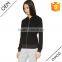 2016 Spring wholesale plain black crop sublimation long sleeve washed jersey sweatshirt basic zip hoodies
