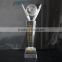 New design crystal hand shaped trophy on sale