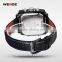New Products 2014 WEIDE Male Clock Fashion Vogue Watch Leather Strap Watches Alarm LED Watch Waterproof Relogio Masculino WH2308