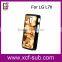 New style 2D sublimation hard PC phone case for LG L7II with metal insert