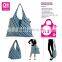 Red Nylon Mummy Bag Small Nylon Cosmetic Bag