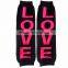 Infant toddler fashion cotton knit leg warmer baby girls cotton love leg warmers