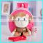 China supplier 2015 cartoon plush toy monkey baby girl backpack, kids backpack