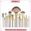 2016 High quality Professional 18 pieces Beige Make up brush Sets