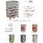 promotional cheap painted glass votive candle holder and lid