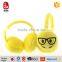 2016 new design hot sale plush emoji safety earmuff wholesale