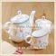 crinkle flower coffee set in European Coffee Cup Set style