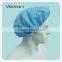 2016 Most Popular disposable blue 21'' non-woven nurse cap