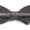 2016 hot sale pre-tied skinny checkered cotton linen woven jacquard bow ties for man