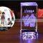 3D clear crystal cube with Baymax