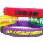 custom logo debossed wristband customize silicone bracelet