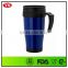 14oz thermos double wall hot drink plastic cup with handle