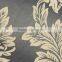 non woven black and gold glitter wallpaper for home