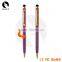 T208 slim ball pen with stylus