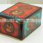antique tin tea/cookie/cracker packaging box for promotion