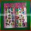 fruit number design 3D blister stickers