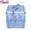 Factory Direct Sale Clear Acrylic Makeup Box Storage With 2 Removable Trays