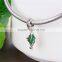 S179 Globalwin Jewelry New Fashion Design Stone Leaf Pendants Charms