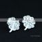 flower stud earrings for women 316L stainless steel