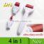 Best selling 4 in 1 derma roller with different needles number for home and salon use