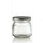 Hot selling 8oz clear glass storage jar with screw top lid