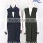 Women Wool Vest Pocket Long Vest With Scarf
