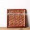 Fruit square and rectangle plate rattan tray
