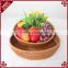 Round shape rattan craft fruit proofing basket for supermarket storage