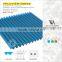 Extruded Plastic Polycarbonate Corrugated Sheet (Valuview Blue MINI)