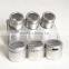 6 pcs spice herb use airtight magnet spice tin jar set with tray